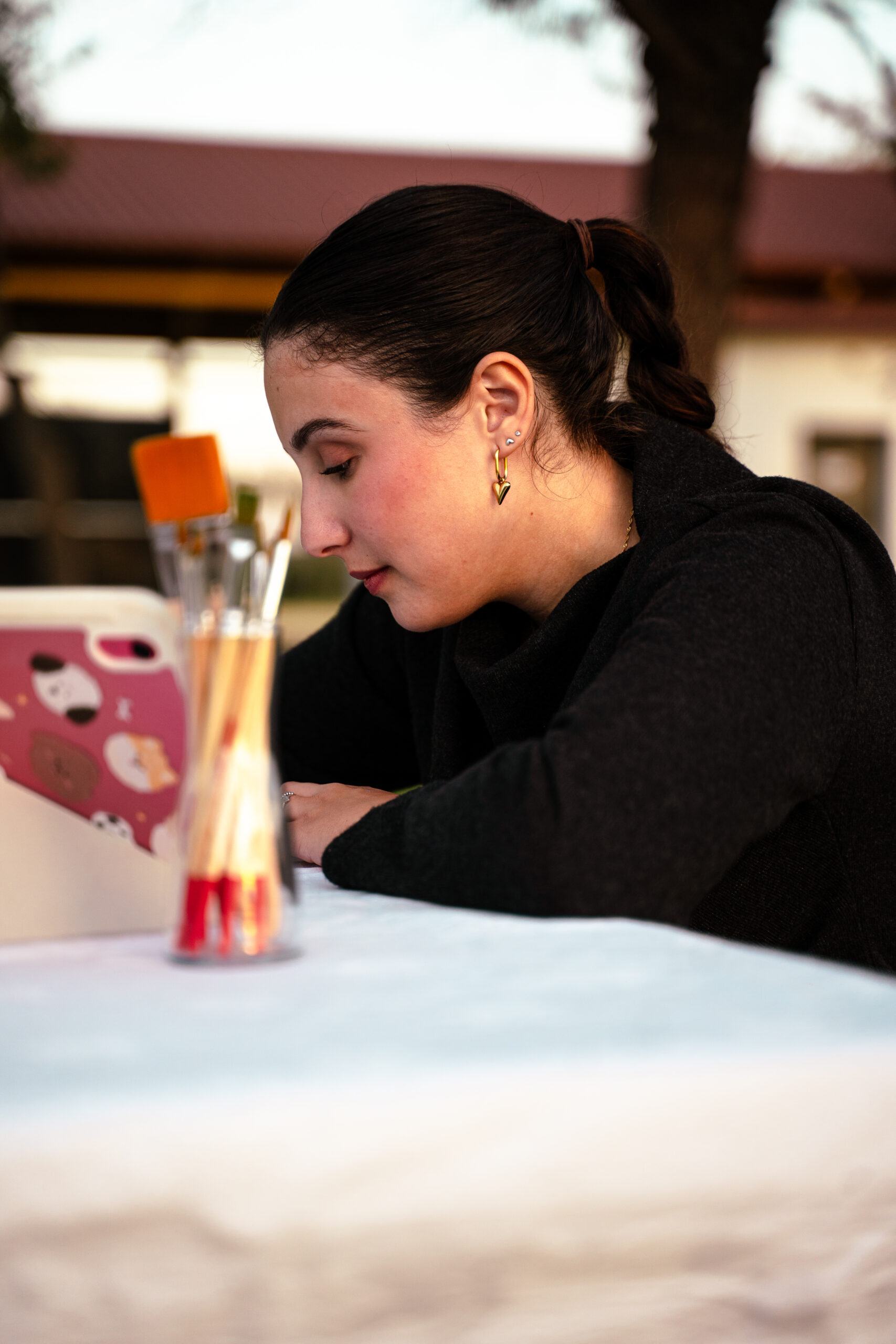 Invitación con caligrafía moderna